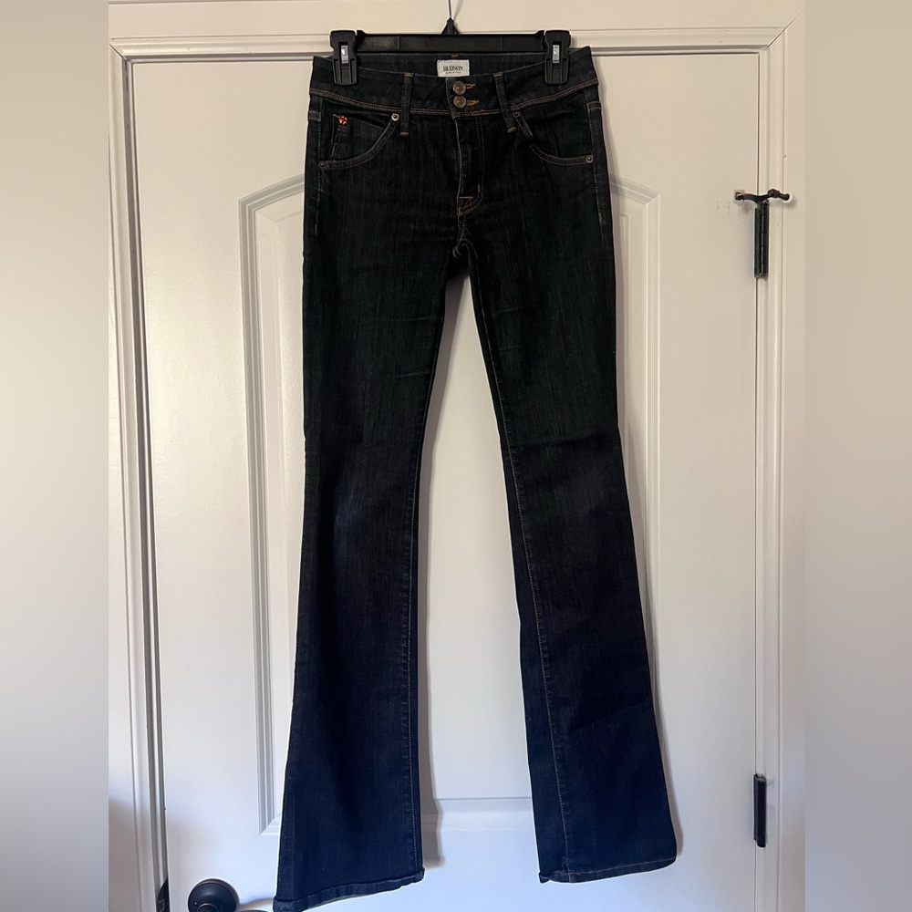 Perfect Condition Dark Wash Hudson Beth Midrise Baby Boot Jeans